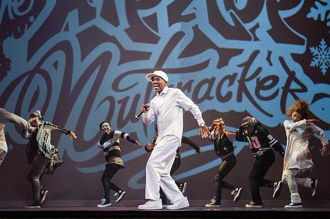 Kurtis Blow and the cast of the Hip Hop Nutcracker perform “The Breaks” finale.