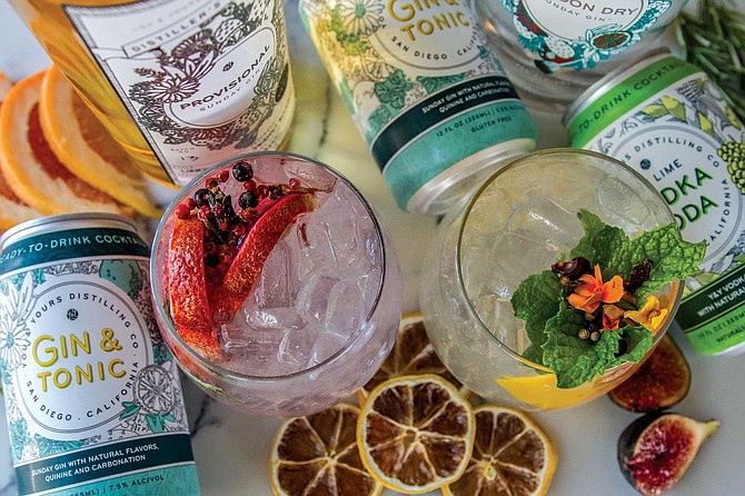 At You & Yours, the Sunday Gin gives the spirit a modern, So Cal spin. It’s produced with neutral grape spirits, valencia orange and grapefruit rinds, coriander, rose hips, and cracked juniper.