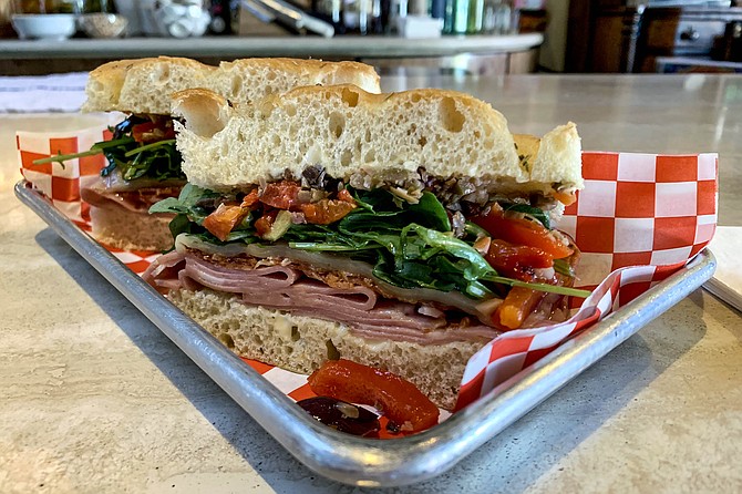 The new muffaletta sandwich being served at J & Tony’s