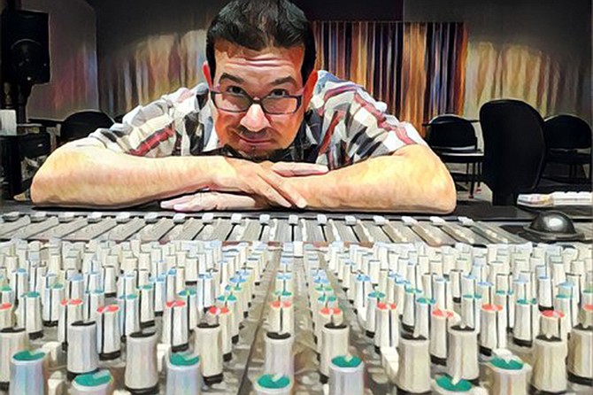 A wistful smile from co-owner Frank W. Torres at the now-closed Iacon Sound recording studio.