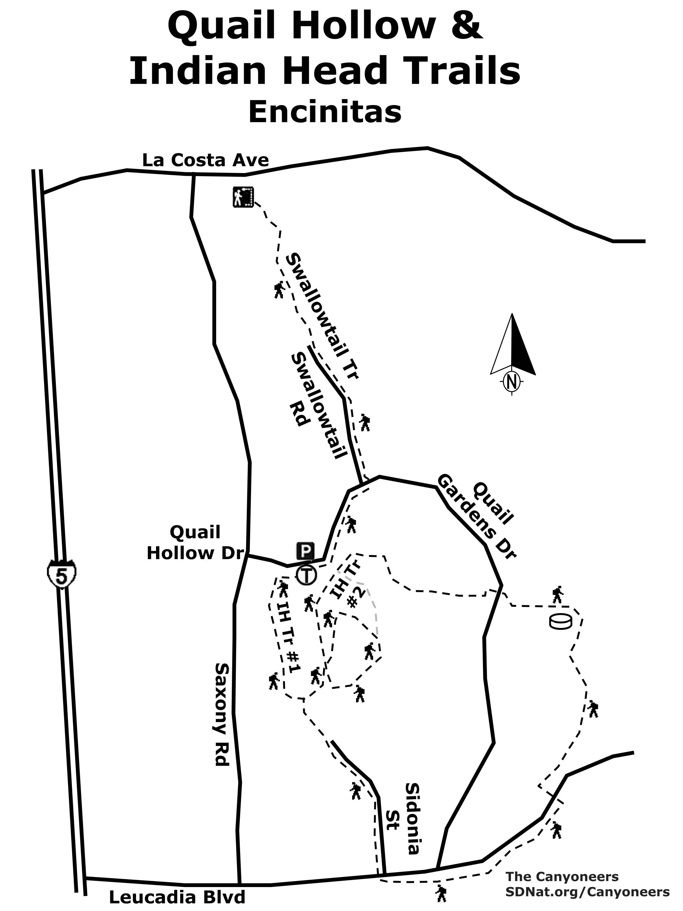 Quail Hollow Trail Map Quail And Eucalyptus In Encinitas | San Diego Reader