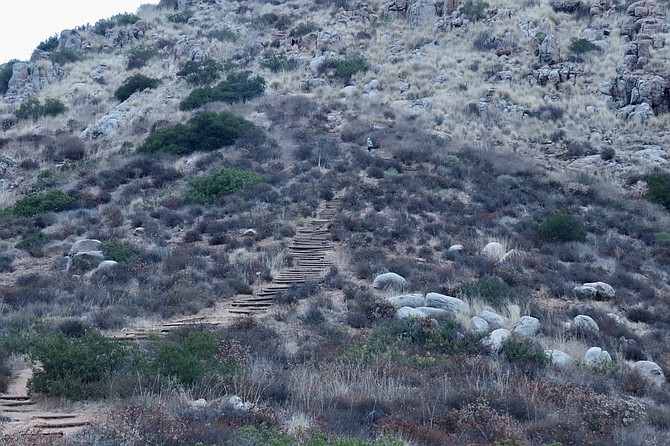 The trail up South Fortuna is sometimes called the Stairway to Heavem