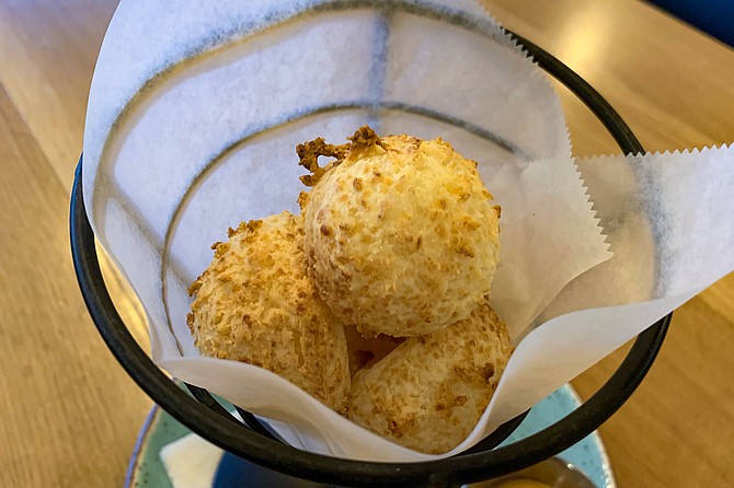 Brazilian cheese balls, loaded with parmesan umami