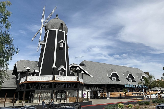 A Danish styled windmill, now the site of a food hall
