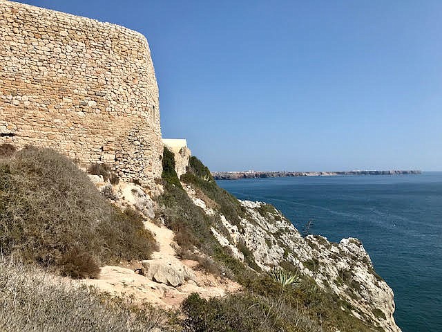 The historic fortress in Sagres, Portugal
