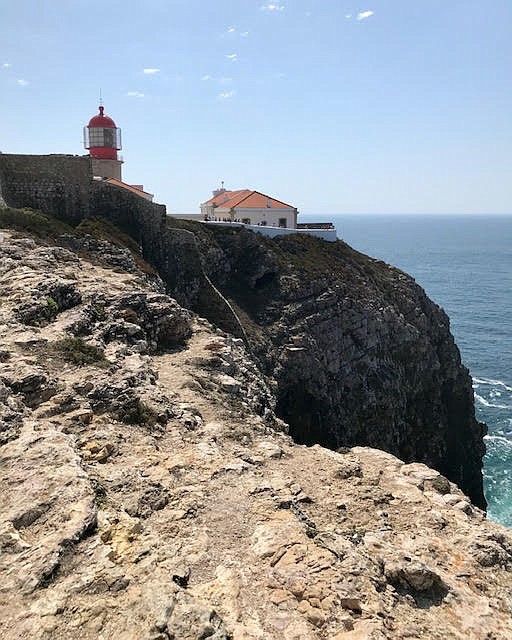 The lighthouse in Sagres, Portugal