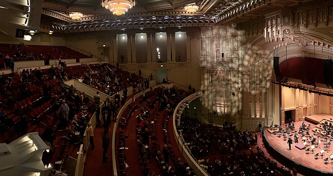 Symphony Hall at intermission