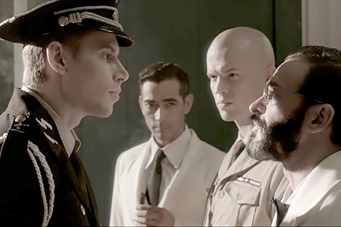 Quezon’s Game: The players include the Nazi (Kevin Kraemer), the president (Raymond Bagatsing), the general (David Bianco), and the Jew (Billy Ray Gallion).