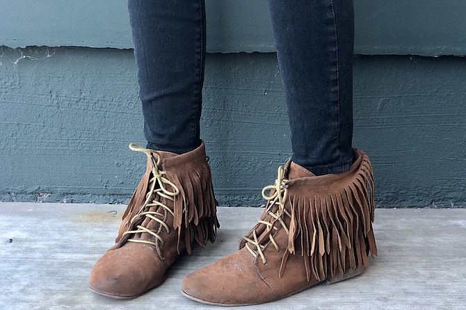 Resilient, decade old moccasin booties ($50)