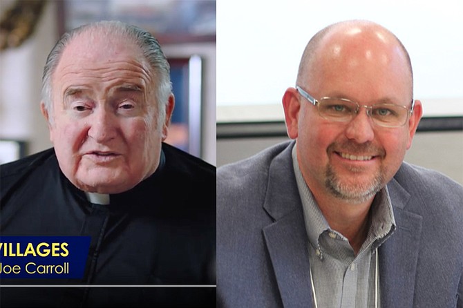 Father Joe Carroll in pro-C advertisements; Michael McConnell is spending big on Facebook to kill the measure