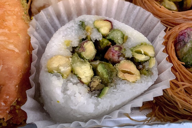 Anybody know the name of this coconut and pistachio sweet?