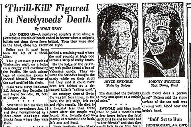 The 1964 murder of Johnny Ray and Joyce Swindle bears similarities to known Zodiac killings.