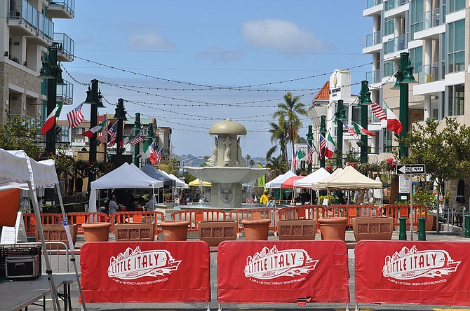 The Little Italy Saturday farmers market returned, with restrictions.
