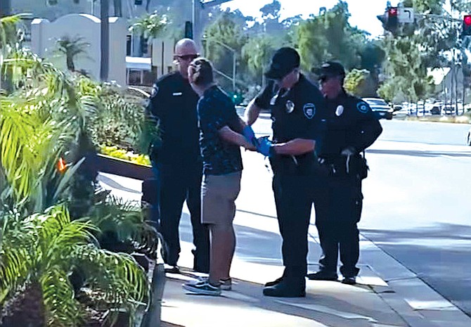 Carlsbad police, flagged down by Ghost and his crew, arrested 22-year-old Iran M. in February 2020, charging him with sending obscene matter to a minor.