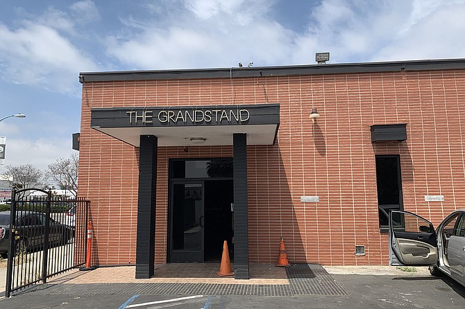 The Grandstand wedding venue in City Heights, now repurposed for grocery delivery packing and storage