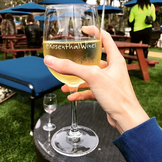 Albarino White Wine at Rosenthal Winery.