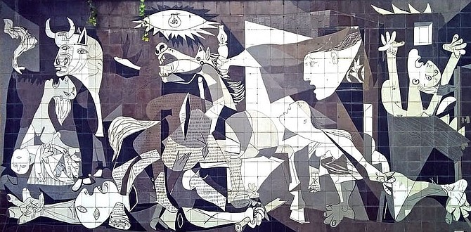 Picasso's Guernica. The idea of trying to shock and disturb the public has become a paradigm of “serious art.”