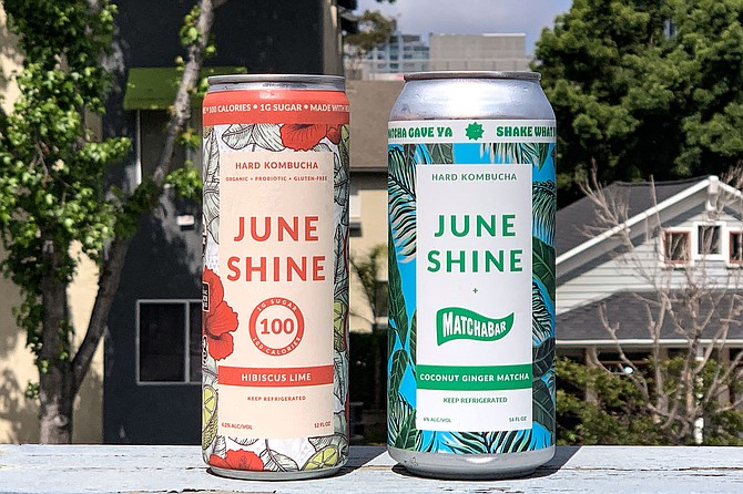 JuneShine products launched during the pandemic include 100 calorie and matcha kombuchas.