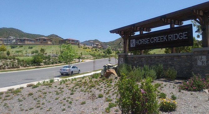 Horse Creek Ridge Homes development right across from Palomar Fallbrook campus