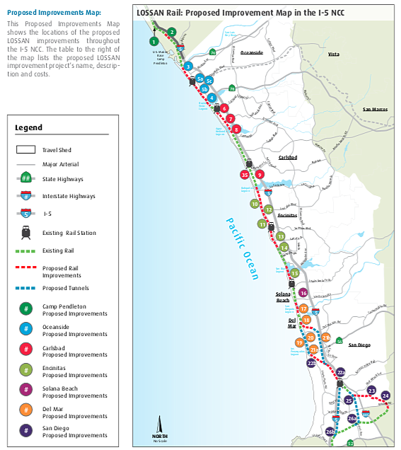 Proposed improvements map