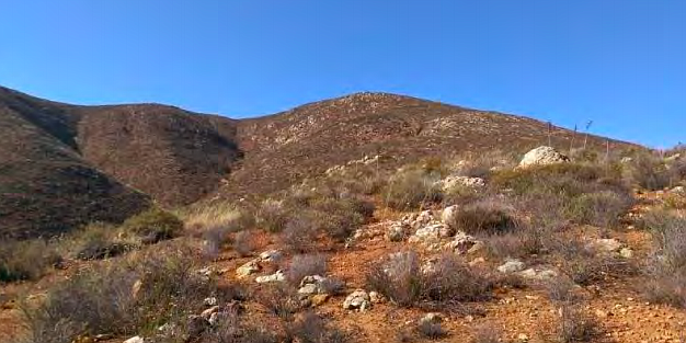 Jamul mountains within project site
