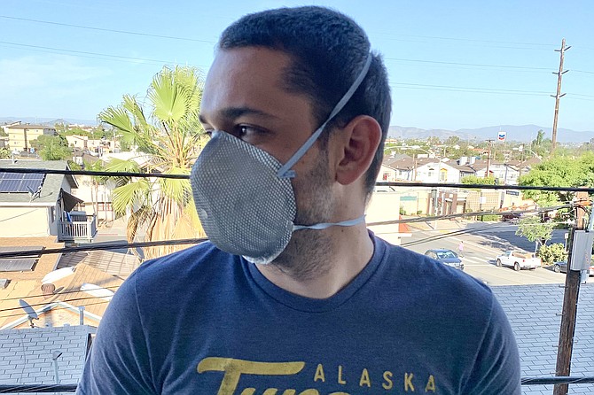 Ed opts for functionality with his ultra protective mask.