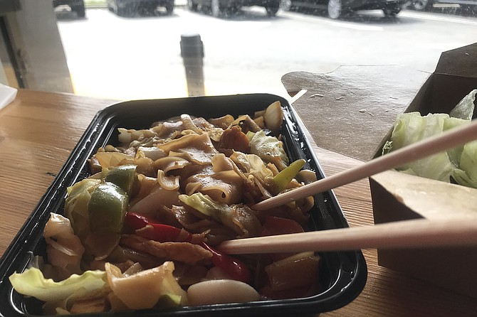 Drunken noodles. And no, chopsticks are not a Thai thing.