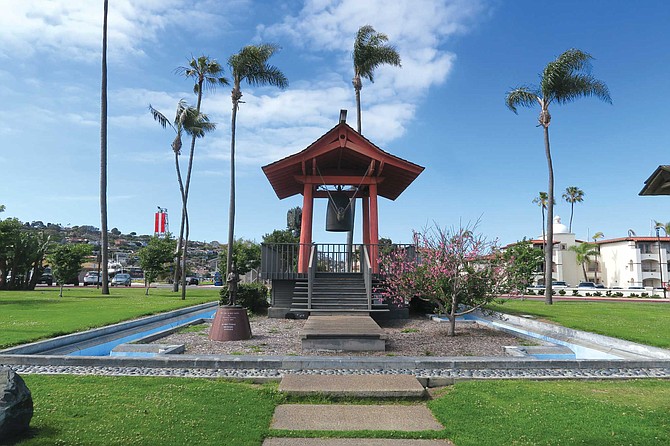 The Japanese “friendship” bell was donated by the city of Yokohama, the first of San Diego’s 16 sister cities, in 1958.