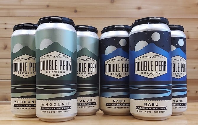 Double Peak Brewing Co., in San Elijo hills, released beer in cans for the first time to improve take-out sales during the pandemic.