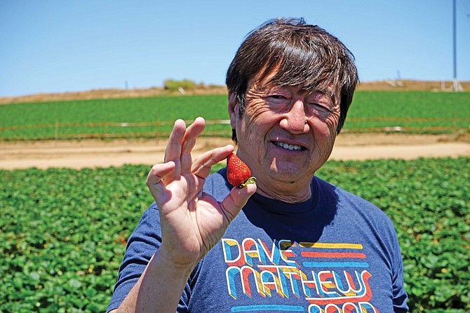 Carlsbad Strawberry field owner Jimmy Ukegawa says that since the pandemic started business has picked up. “We’ve never been this busy, especially on the weekends. We’re even getting a lot of people who just come out to take pictures in the field. We’re getting calls from Arizona, Las Vegas. Our business has easily tripled, maybe even quadrupled.”