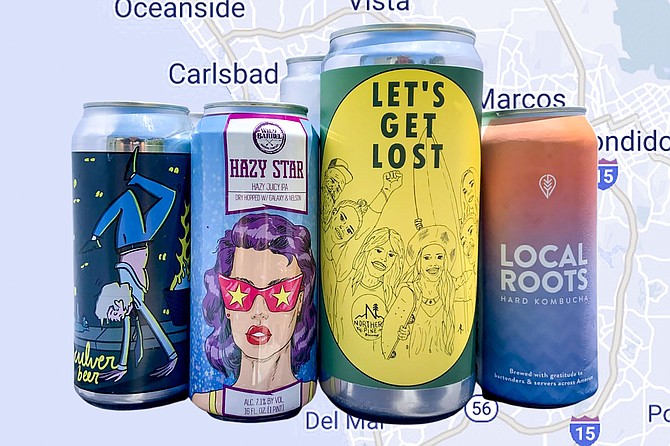 A selection of beers delivered throughout North County via Brew Catalog