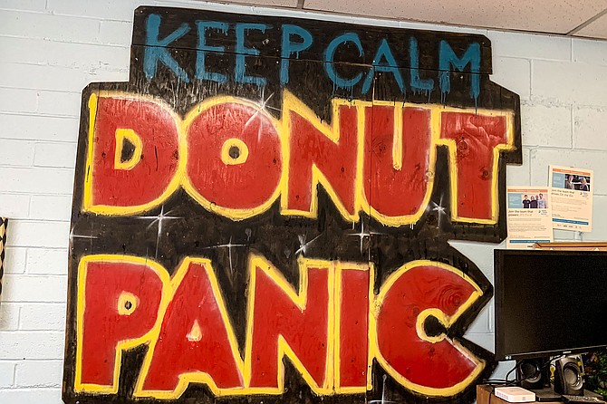 The name "Donut Panic" takes on added meaning during a pandemic.