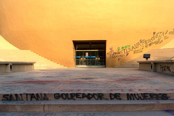 The Tijuana Cultural Center, one of the oldest and most iconic structures in the city