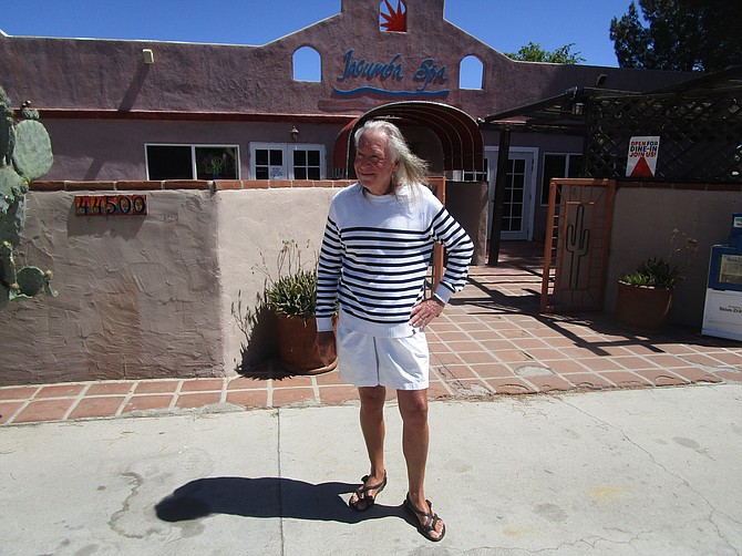 Daniel Smiechowski the author and endurance athlete in front of the Jacumba Hot Springs Resort.