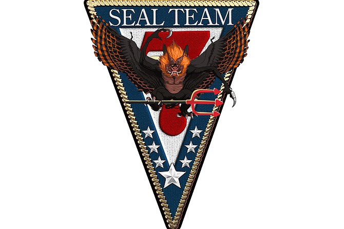 Newly updated patch for Seal Team 7. Says Special Operations Communications Officer Rick Arterial, “Frankly, we’re not bothered. Eagles are fierce and all, but at a certain point, their stern, unyielding dignity can get in the way of getting the job done, you know? To say nothing of making the job fun. But the Orang-bati, now there’s a flying critter that understands infiltrating a remote village, striking in darkness, and taking no prisoners. Well, taking some prisoners, but only because they’re going to kill them later. And just look at his face: that ‘Yeah, you got me, but what are you gonna do about it?’ hangdog look in the eye, that mischievous grin. There’s a guy who knows how to have fun, but also spill the blood of his enemies. That’s us all over. The devil’s trident pricks a bit, but it’s really not that big a stretch from what was there before.”