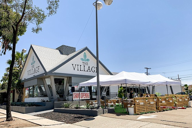 The Village keeps this gabled diner in North Park vegan, focusing on sushi and Mexican food.