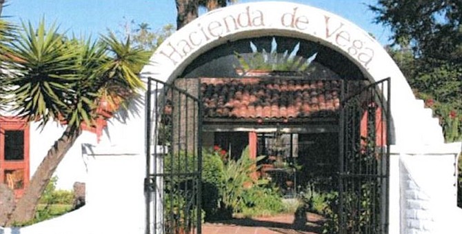 The house was most recently known as Hacienda de Vega restaurant