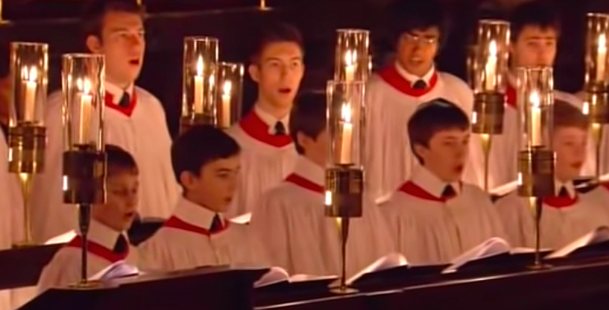 King's College singers. Is it that Christmas never delivers?