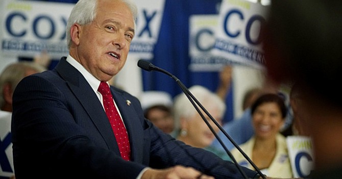 John Cox anted up $50,000 on October 9 for a committee called California Patriot Coalition.