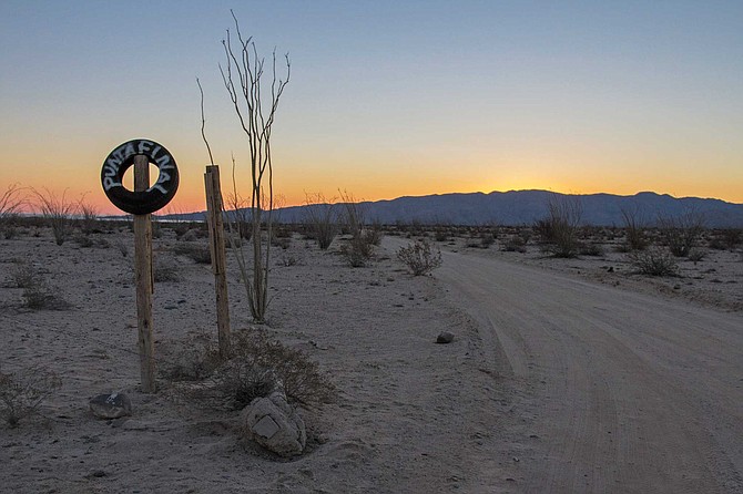 I spotted a tire mounted on a pole with white letters that read “Punta Final.” It opened to a dirt road that stretched for more than ten miles until it reached the Sea of Cortez.