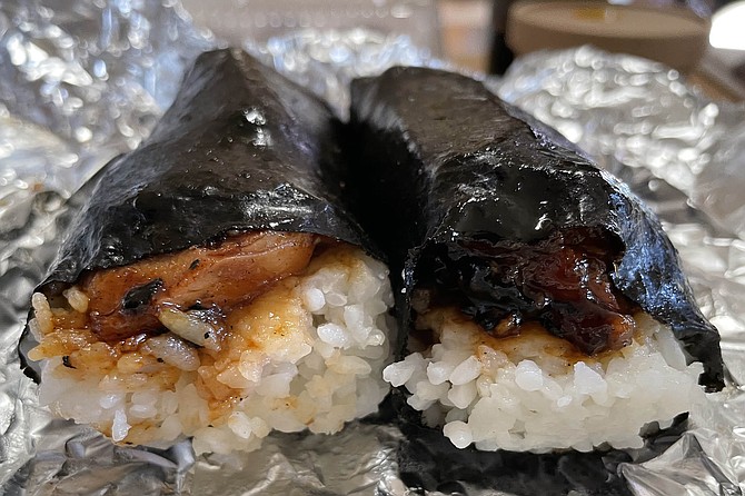 Photo: Huli Huli Chicken Musubi From Chris' Ono Grinds 