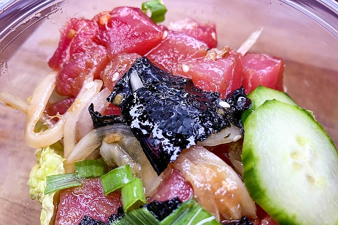 The best — or at least the most Hawaiian — poke in San Diego is made by Chris' Ono Grinds.