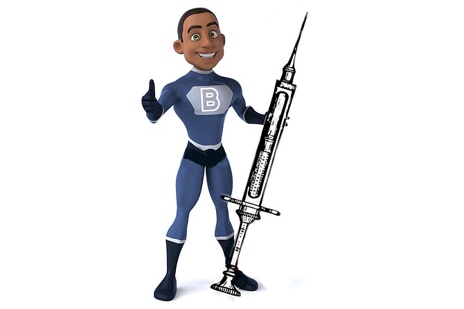 Bucky Black, The Blaccinator, and his trusty Hyper-Hypo. Coming soon to a neighborhood clinic near you!