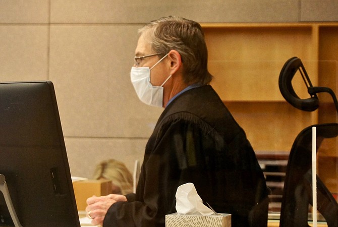 Hon. judge Sim von Kalinoswki during time of virus scare.