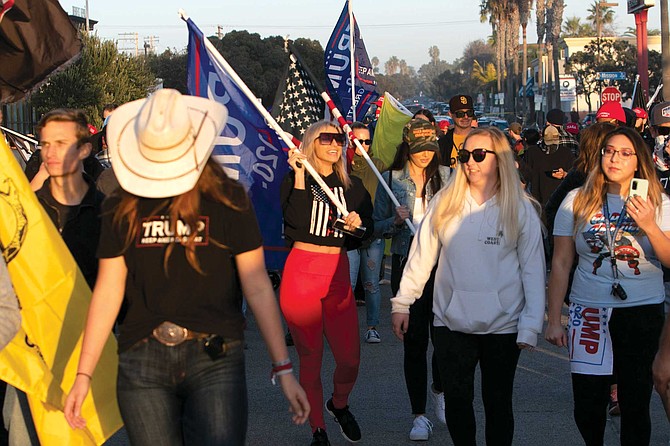 Antifa was in town to thwart the “Patriot March,” a pro-Trump rally and concert on January 9.