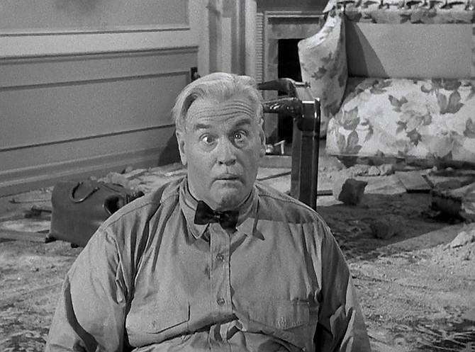 Vernon Dent, loyal foot-soldier in the Stooge army, in Booty and the Beast.