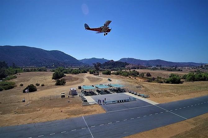 The Palomar Radio Control Flyers are hosting free flight lessons on Mondays, airplanes provided.