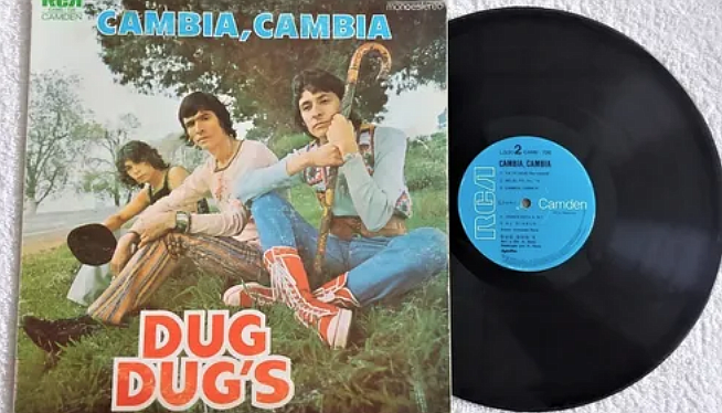 I found Dug Dug’s circa 1974 Cambia Cambia album selling for 1,100 pesos.