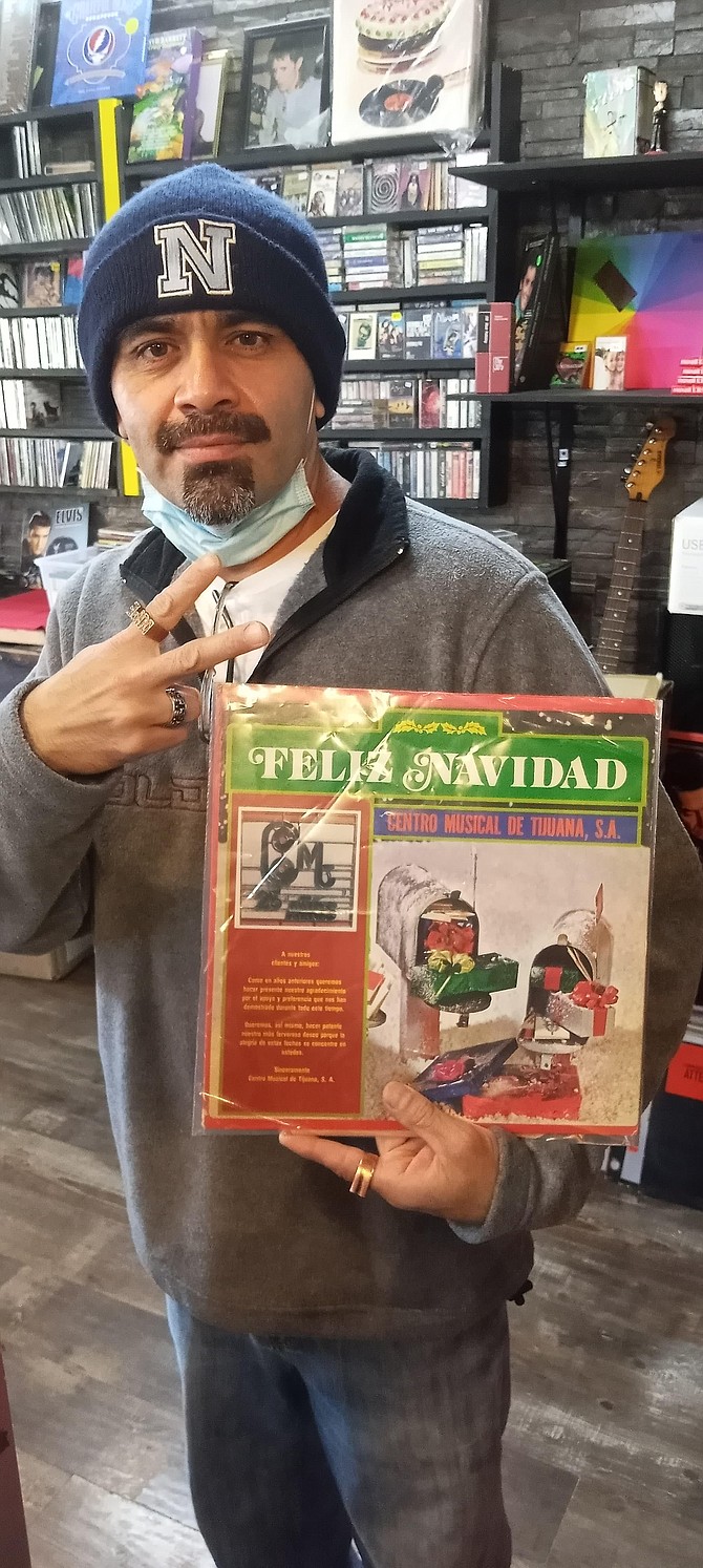 Lucio Soto of Escondido: “I am what you call a severe hard-core vinyl junkie. I am about 50,000 records deep in my collection.”