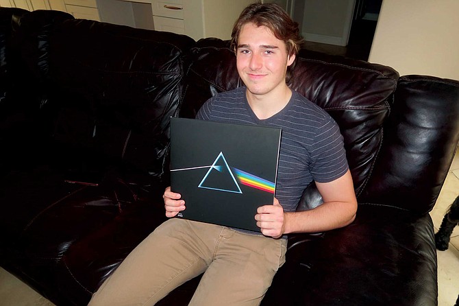 “The first time I heard a record on a turntable, at a friend’s house, I was hooked,” says Jacob Lange, a 19-year-old Carlsbad resident who received his first record player this past Christmas as a gift.